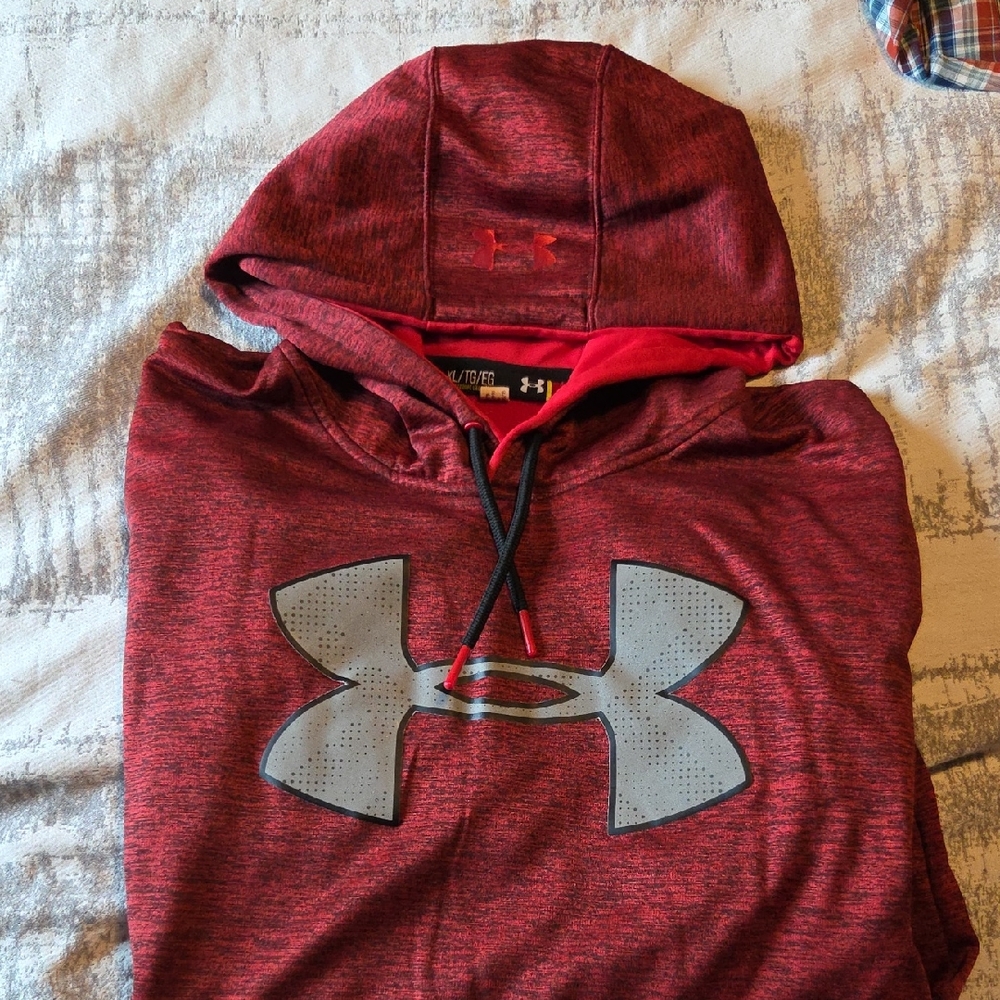 Under Armour Maroon Hoodie with Logo